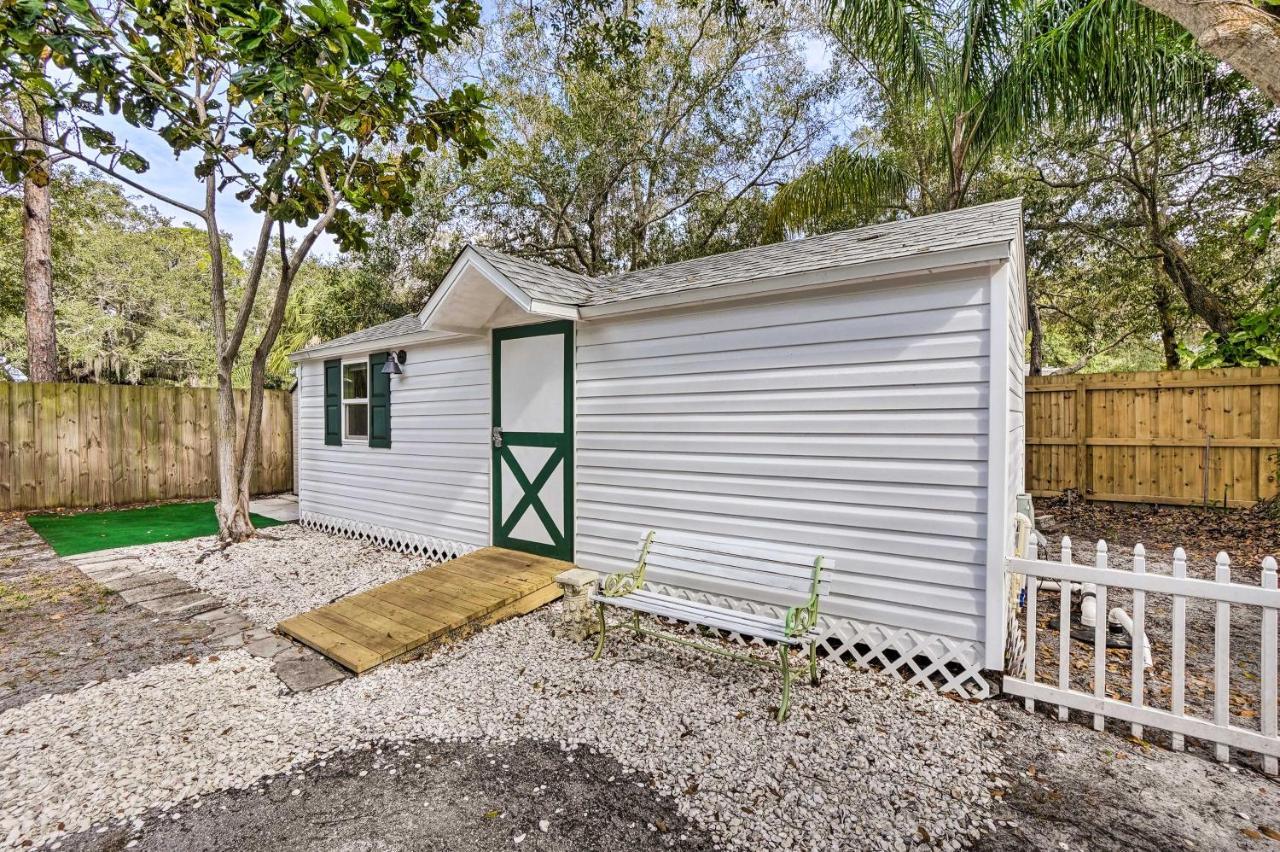 Tropical Palm Harbor Studio Walk To Gulf! Luaran gambar